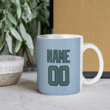 Custom Light Blue Blue Green Mug
