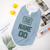 Custom Light Blue Blue Green Pet Vest