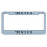 Custom Light Blue Navy License Plate Frame