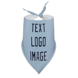 Custom Light Blue Navy Pet Scarf