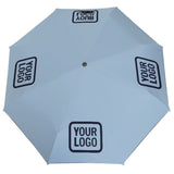 Custom Light Blue Navy Automatic Umbrella