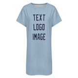 Custom Light Blue Navy Nachthemd