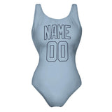 Custom Light Blue Light Blue Swimsuit