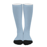 Custom Light Blue Light Blue Knee-High Sock