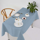 Custom Light Blue Navy Square Table Cloth