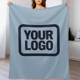 Custom Light Blue Navy Blanket