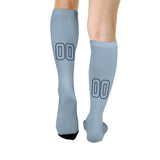 Custom Light Blue Light Blue Knee-High Sock