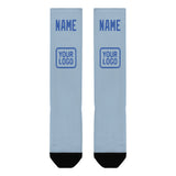 Custom Light Blue Sky Blue Knee-High Sock