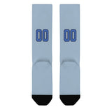 Custom Light Blue Sky Blue Knee-High Sock