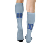 Custom Light Blue Sky Blue Knee-High Sock