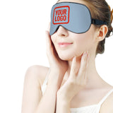 Custom Light Blue Orange Red Sleep Mask