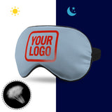 Custom Light Blue Orange Red Sleep Mask