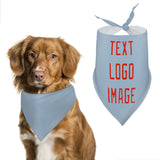 Custom Light Blue Orange Red Pet Scarf