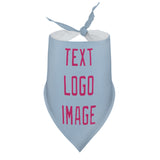 Custom Light Blue Pink Pet Scarf