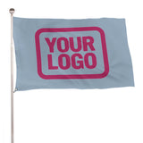 Custom Light Blue Pink Flag
