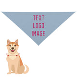 Custom Light Blue Pink Pet Scarf