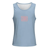Custom Light Blue Light Pink Men's Tank Top