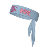 Custom Light Blue Light Pink Headband