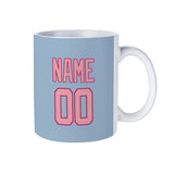 Custom Light Blue Light Pink Mug