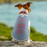 Custom Light Blue Light Pink Pet Vest