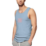Custom Light Blue Light Pink Men's Tank Top
