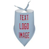 Custom Light Blue Red Pet Scarf