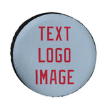 Custom Light Blue Red Truck Tires