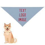 Custom Light Blue Red Pet Scarf