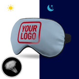 Custom Light Blue Red Sleep Mask