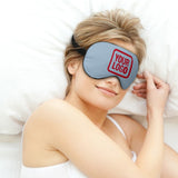 Custom Light Blue Red Sleep Mask