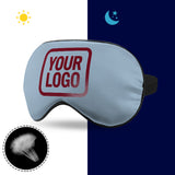 Custom Light Blue Crimson Red Sleep Mask