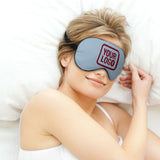 Custom Light Blue Crimson Red Sleep Mask