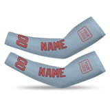 Custom Light Blue Copper Rose Arm Sleeve