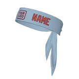 Custom Light Blue Copper Rose Headband