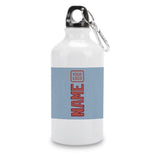 Custom Light Blue Copper Rose Sports Bottle