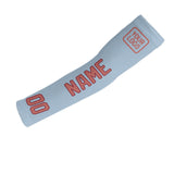 Custom Light Blue Copper Rose Arm Sleeve