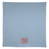Custom Light Blue Crimson Red Square Table Cloth