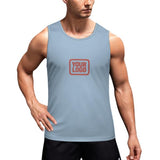 Custom Light Blue Copper Rose Men's Tank Top
