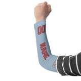 Custom Light Blue Copper Rose Arm Sleeve