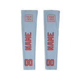 Custom Light Blue Copper Rose Arm Sleeve