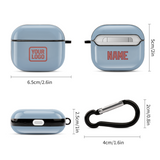 Custom Light Blue Copper Rose AirPods Case (3rd Generation)