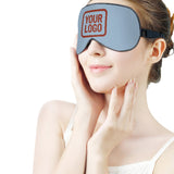 Custom Light Blue Coral Red Sleep Mask