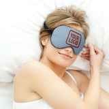 Custom Light Blue Coral Red Sleep Mask