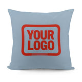 Custom Light Blue Orange Red Pillowcase