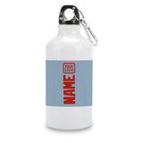 Custom Light Blue Orange Red Sports Bottle