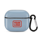 Custom Light Blue Orange Red AirPods Case (3rd Generation)