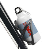 Custom Light Blue Orange Red Sports Bottle