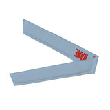 Custom Light Blue Orange Red Headband