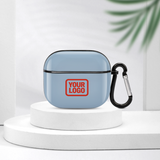 Custom Light Blue Orange Red AirPods Case (3rd Generation)