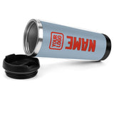Custom Light Blue Orange Red Stainless Steel Water Cup